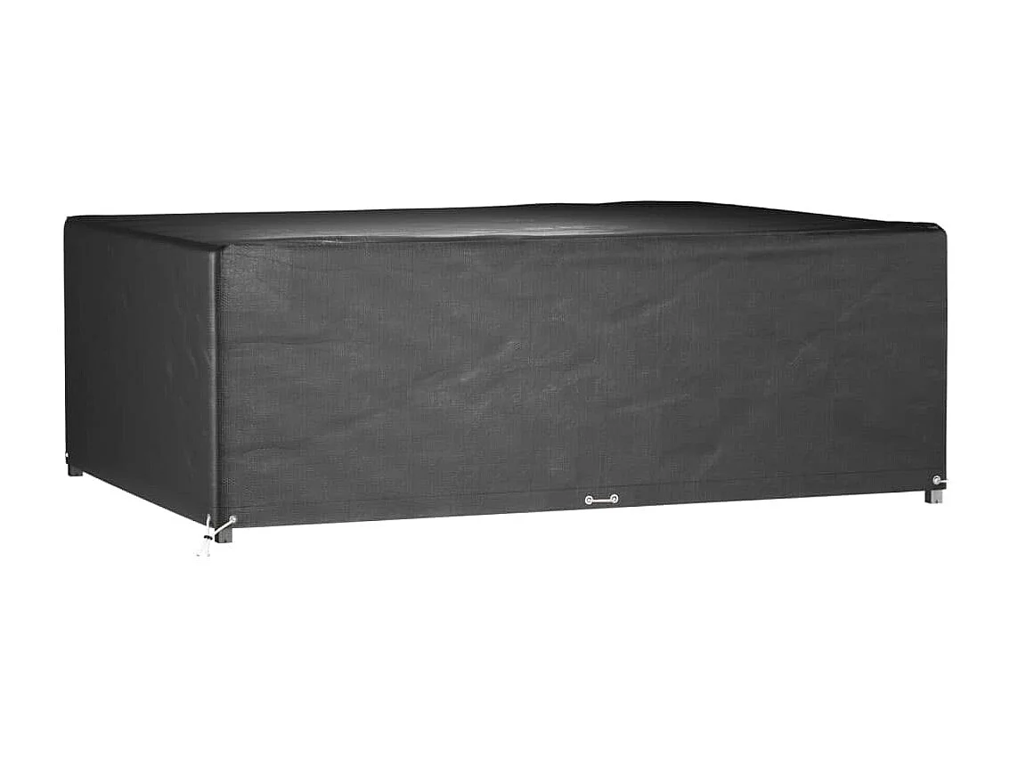 Fundas para muebles de jardín 2 uds 12 ojales rectangulares