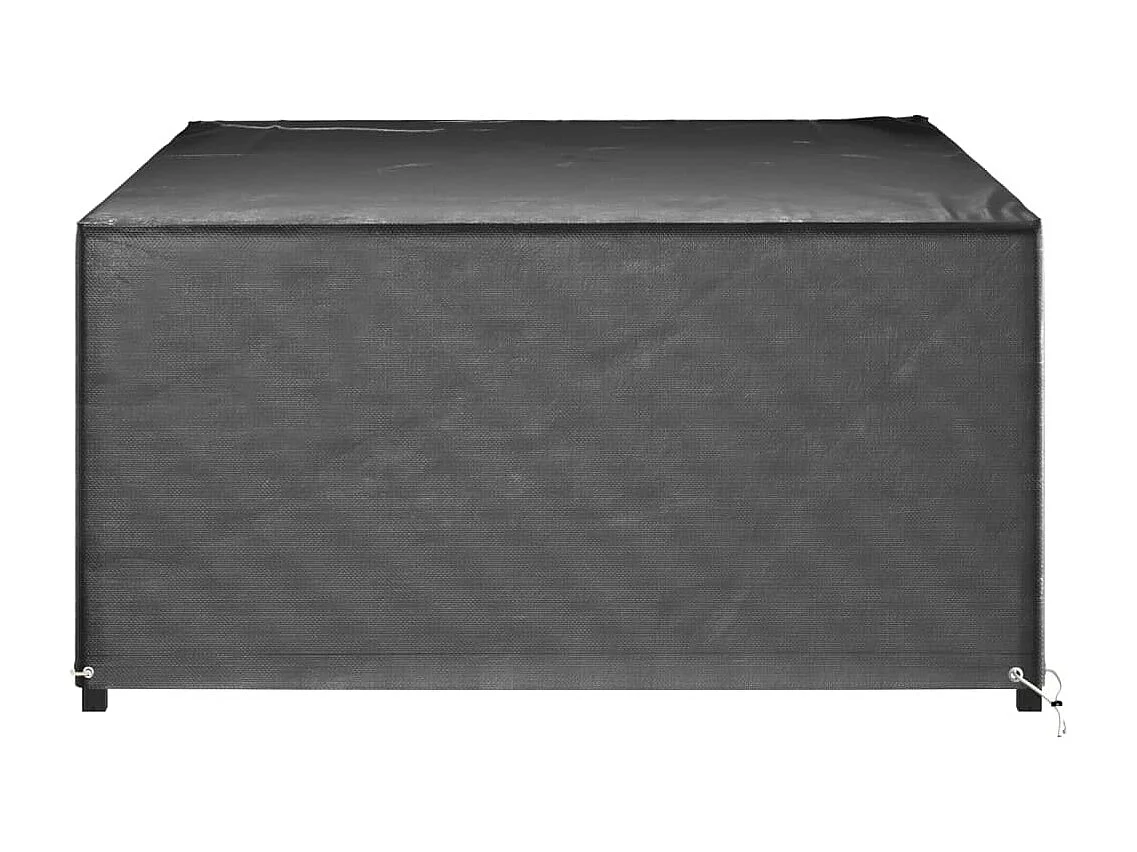 Fundas para muebles de jardín 2 uds 12 ojales rectangulares