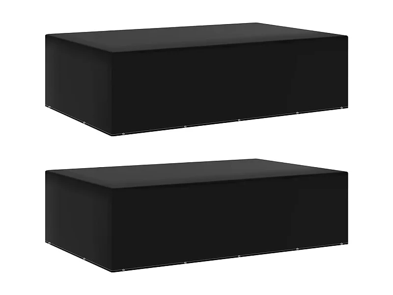 Housses de salon de jardin 2 pcs 12 ?illets 325x205x90 cm