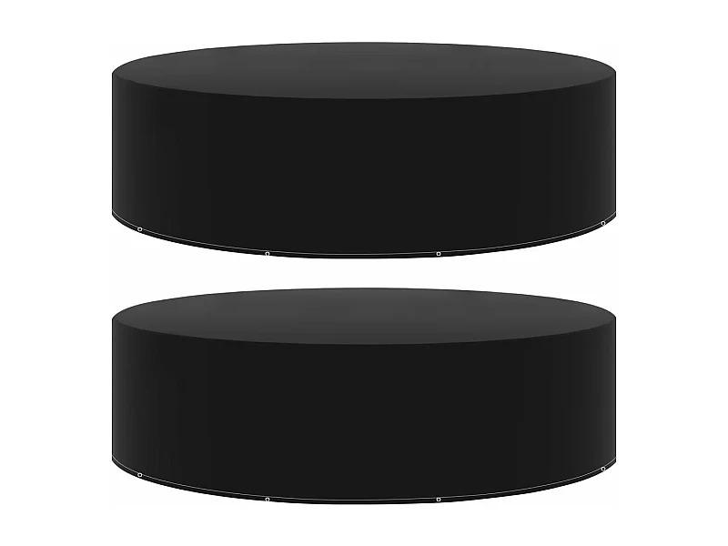 Copri mobili da giardino 2 pz 10 occhielli 205x90 cm