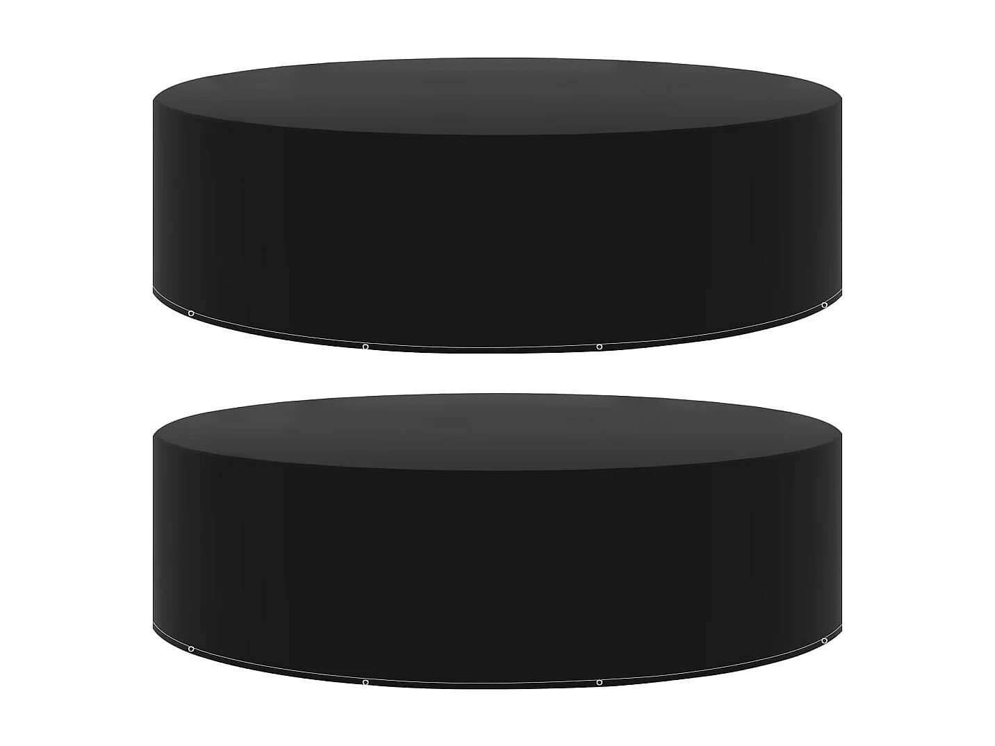 Fundas para muebles de jardín 2 uds 10 ojales 205x90 cm