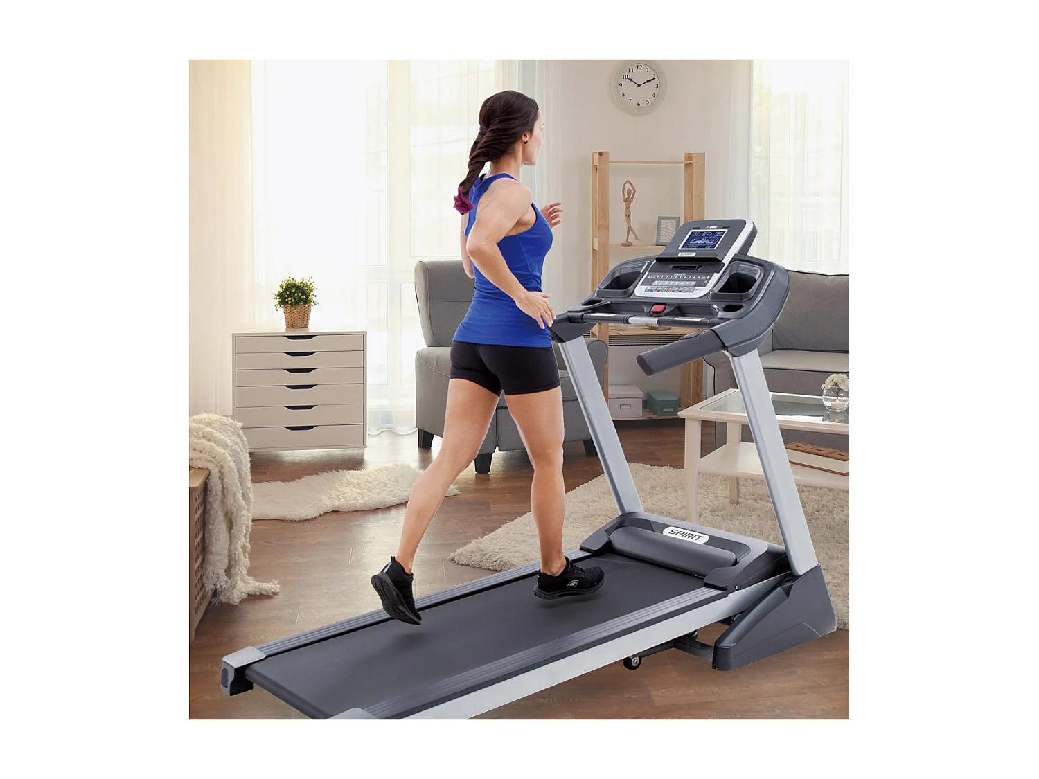 Tapis de course Motorisé - Spirit - Modèle XT285 - 19 Km/h - Bluetooth/App - Maison/Appartement