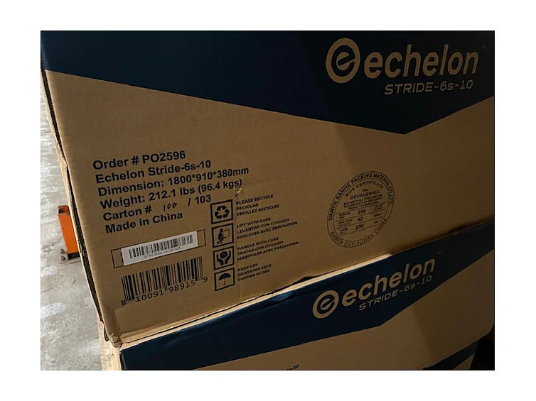 Klappbares Laufband - Modell STRIDE 6S-10 - ECHELON - Haus/Wohnung - 10 Zoll HD-Bildschirm