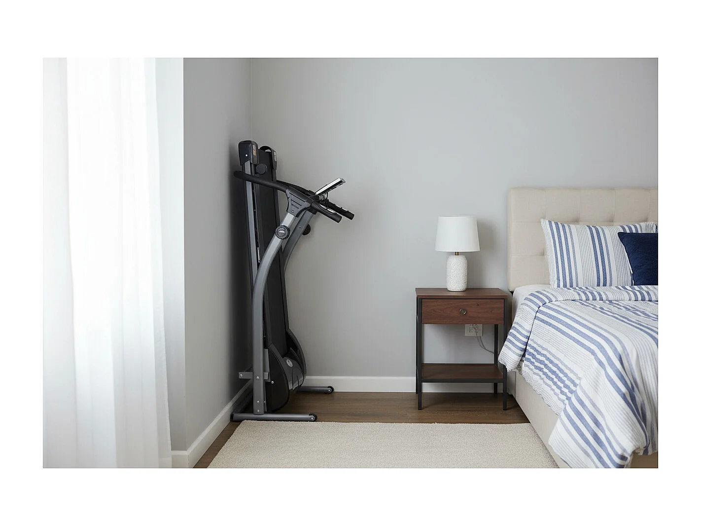 Magnetisches und faltbares Laufband - O'Fitness - Haus/Wohnung - Messgerät Bildschirm 5 in 1