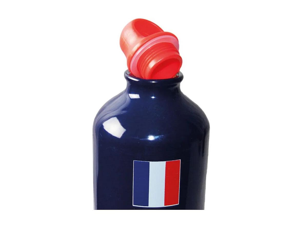 Sportflasche - Fédération Française de Football - Aus Aluminium - Inhalt: 750 ml