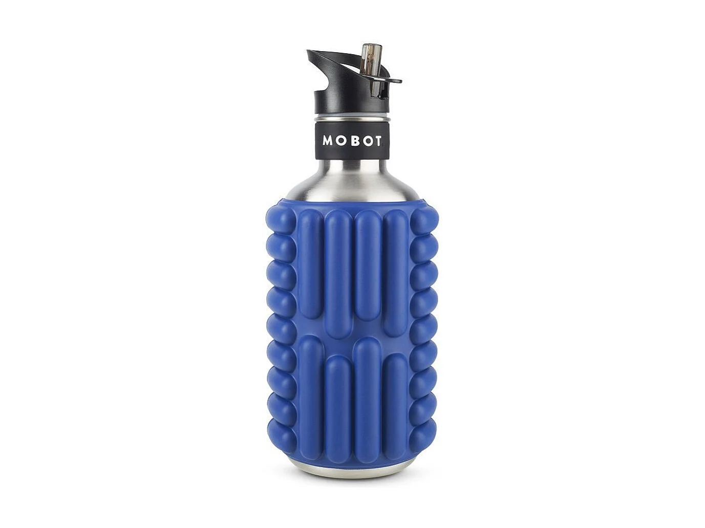 Sportflasche - Mobot - Funktion 2 in 1 Massageroller - Blau