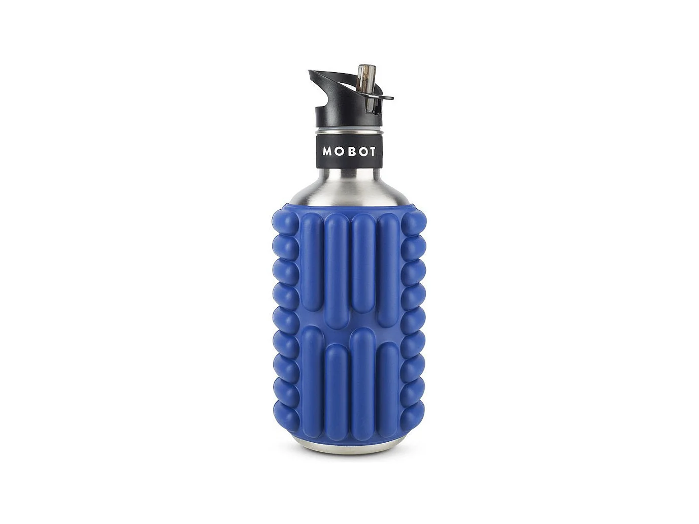 Bouteille de sport - Mobot - Fonction 2 en 1 rouleau de massage - Bleu