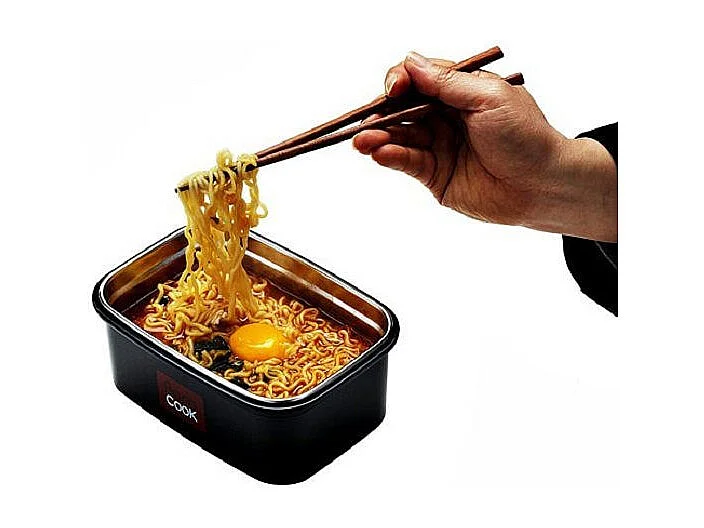 Contenant à repas rectangulaire auto chauffant - Barocook - Contenance : 850 ml