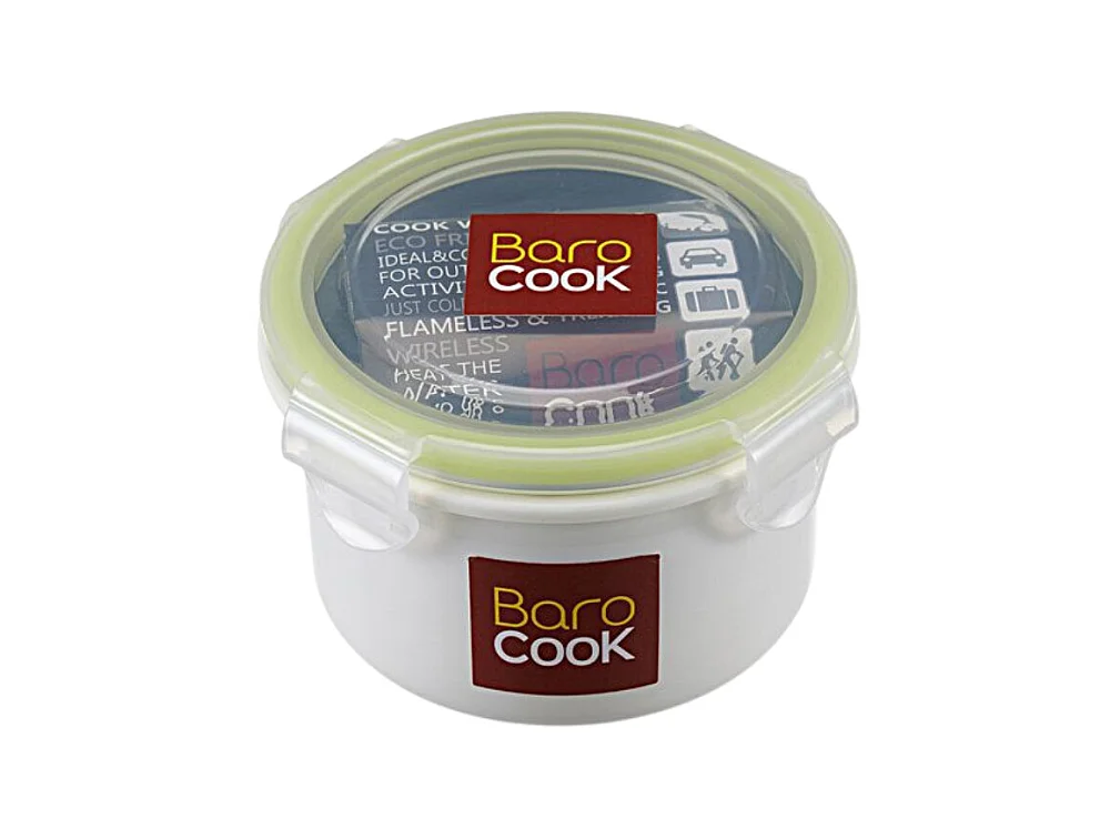 Contenant à repas rond auto chauffant - Barocook - Contenance : 270 ml