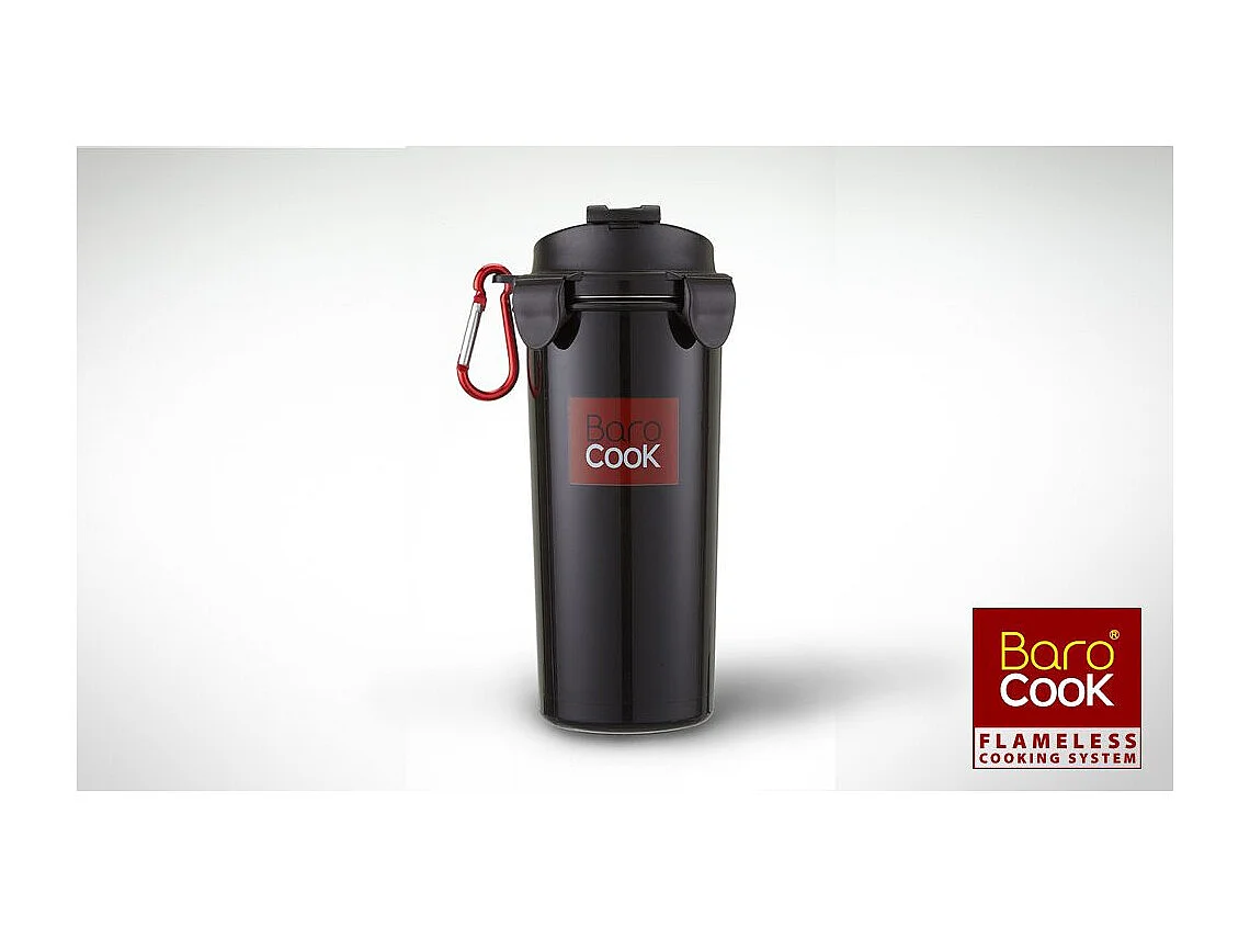 Contenant à repas rectangulaire auto chauffant - Barocook - Contenance : 1000 ml