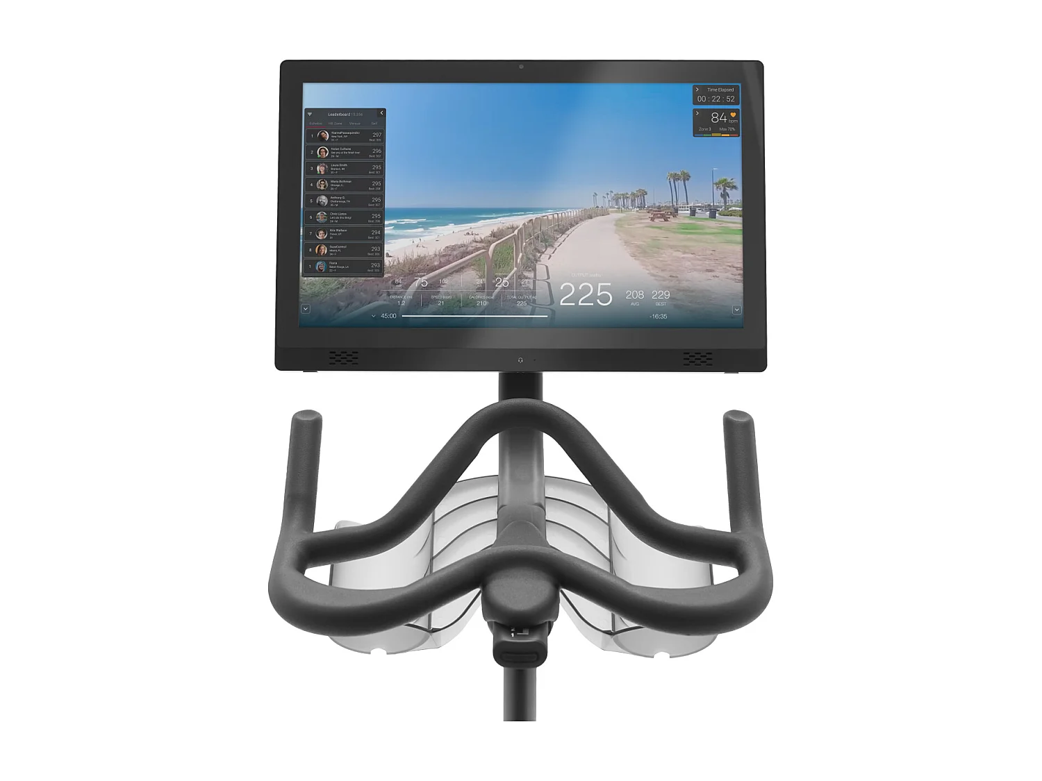 Bicicletta connessa - Modello EX5S - ECHELON - Casa/Appartamento - Schermo girevole HD