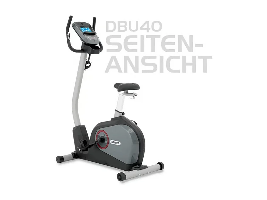 Vélo d'appartement et de fitness - Ergomètre - SPIRIT - Modèle DBU40 - Écran LCD - 10 Programmes