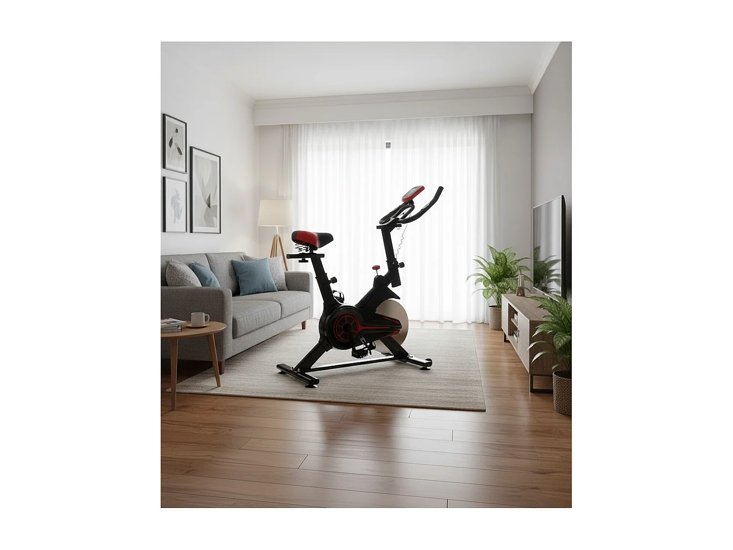 Hometrainer - O'Fitness - teller met 5 functies - Trainingswiel: 6 Kg