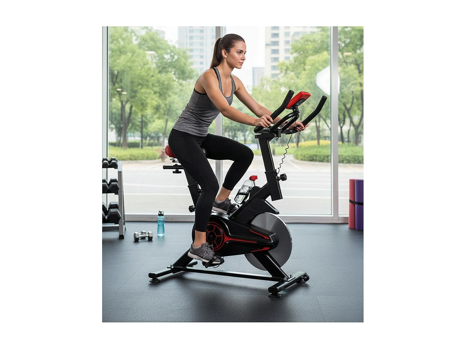 Hometrainer - O'Fitness - teller met 5 functies - Trainingswiel: 6 Kg