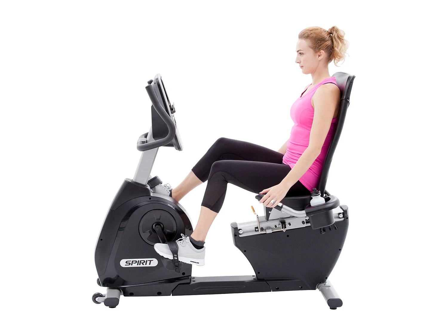 Vélo de Fitness connecté semi allongé - Spirit - Modèle XBR55 - Bluetooth/App - Maison/Appartement