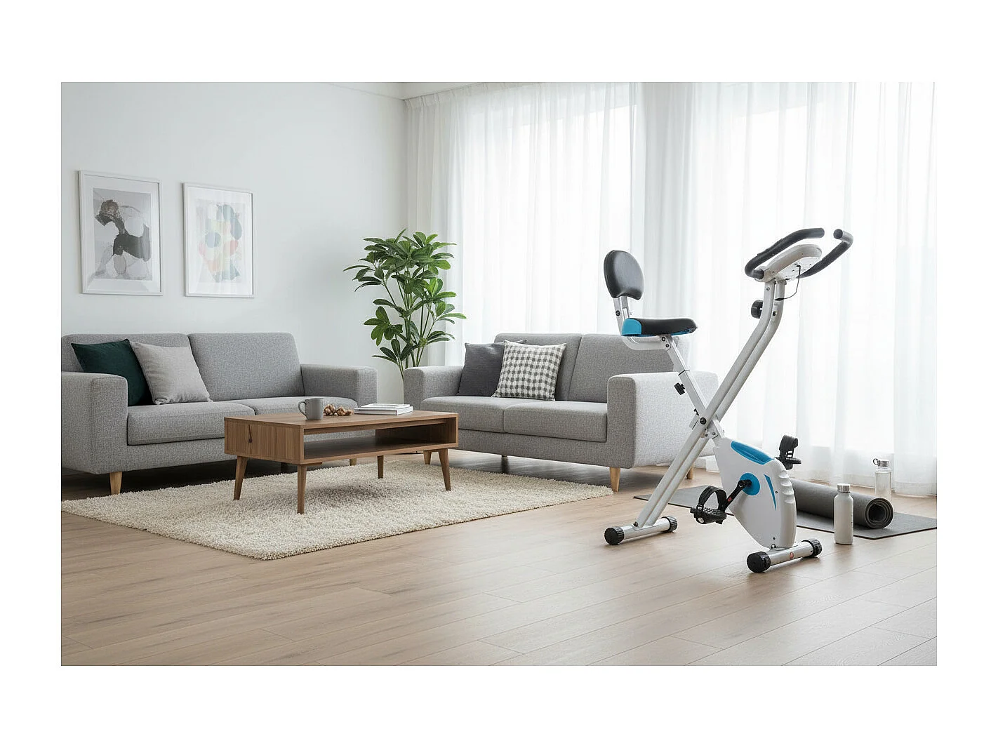 O'Fitness Xbike vouwhometrainer - - Computer met 5 functies - Magneetwiel: 2,5 Kg