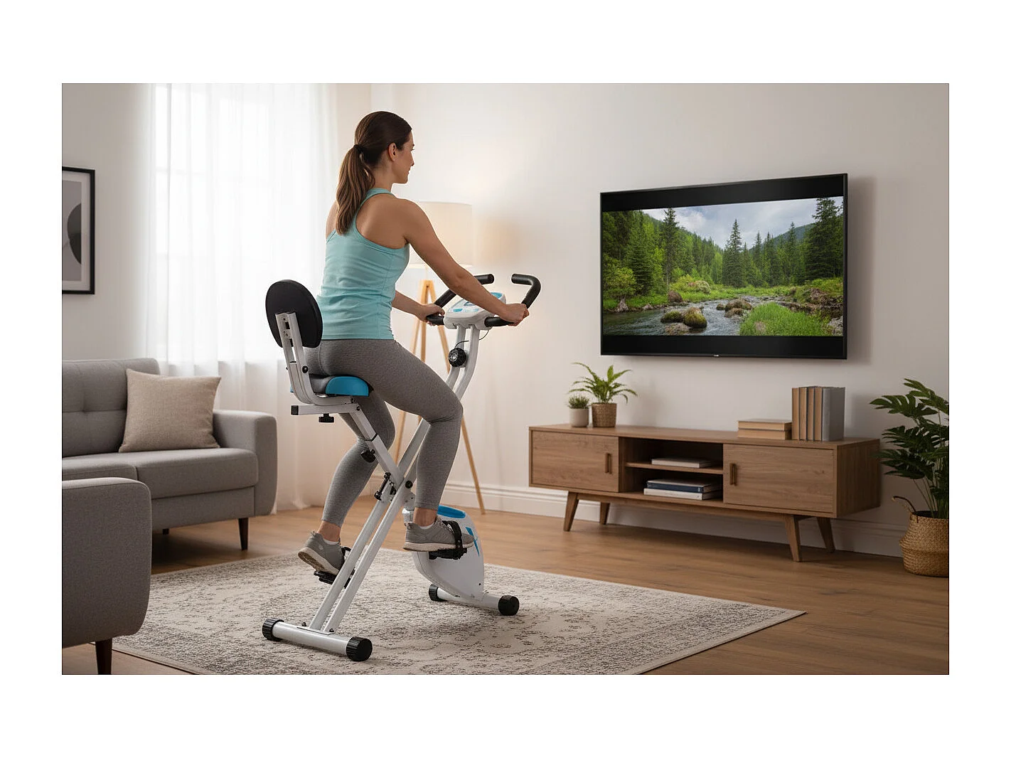 O'Fitness Xbike vouwhometrainer - - Computer met 5 functies - Magneetwiel: 2,5 Kg