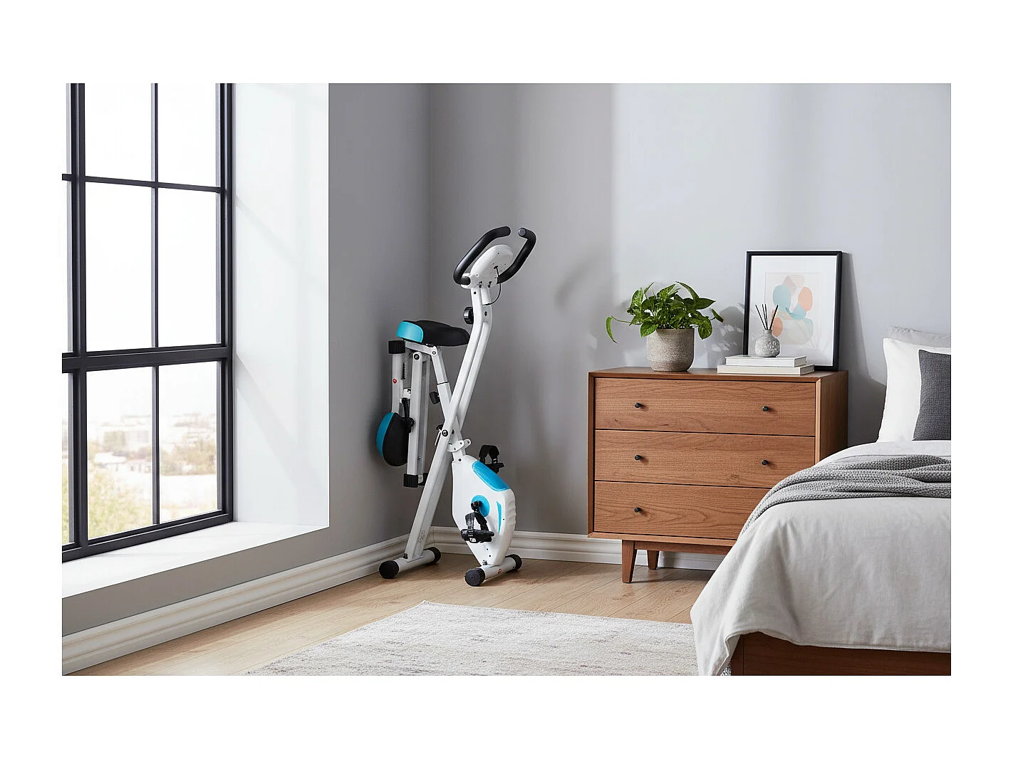 O'Fitness Xbike vouwhometrainer - - Computer met 5 functies - Magneetwiel: 2,5 Kg