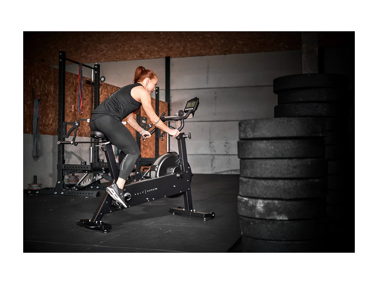 Vélo de fitness à Air - Half Human - Modèle AIR BIKE - Maison/Appartement - Écran LCD 7 programmes