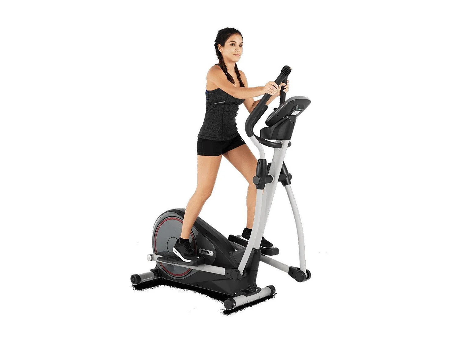 Vélo elliptique d'appartement et de fitness - SPIRIT - Modèle DRE40 - Ecran LCD - 10 programmes