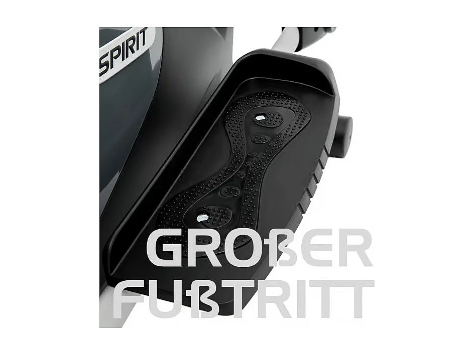 Vélo elliptique d'appartement et de fitness - SPIRIT - Modèle DRE40 - Ecran LCD - 10 programmes