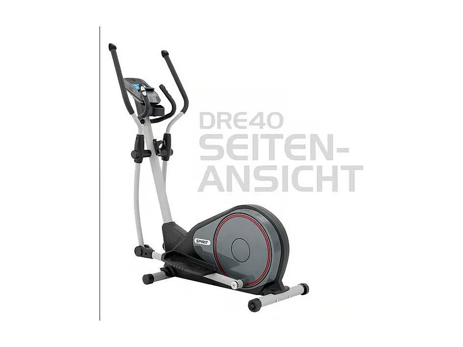 Vélo elliptique d'appartement et de fitness - SPIRIT - Modèle DRE40 - Ecran LCD - 10 programmes