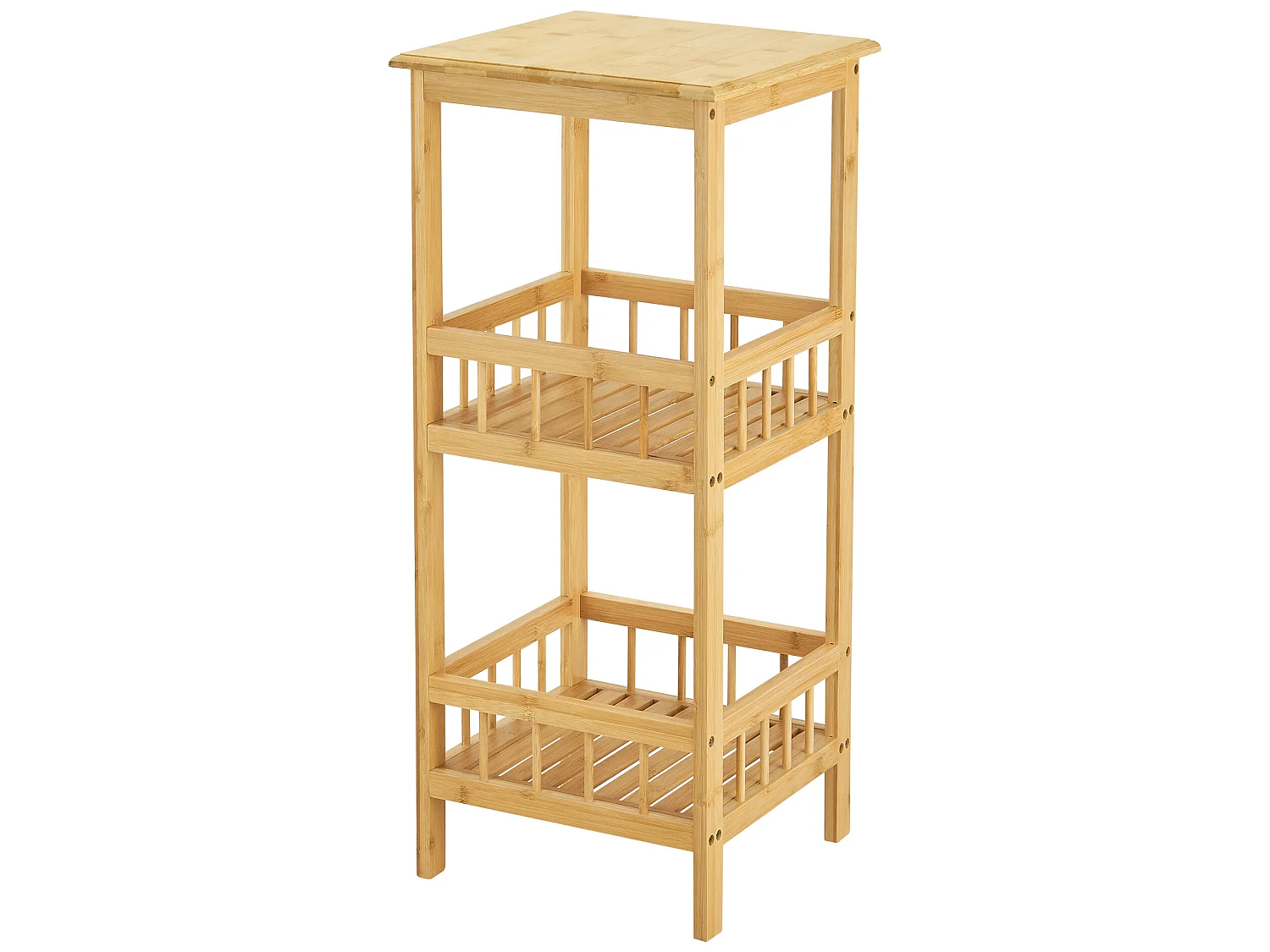 Étagère de rangement Pyhäjärvi à 3 niveaux 79 x 33 x 33 cm [en.casa]