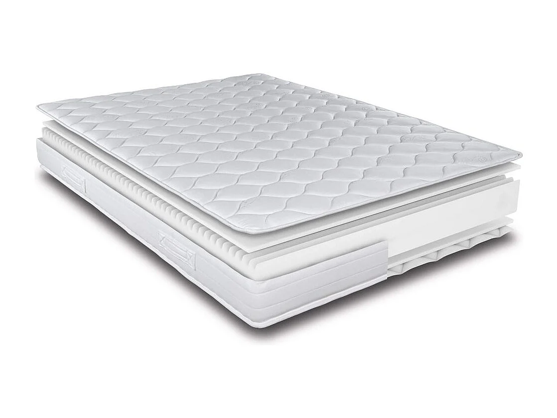 Matelas 120x190 Montana - Mousse - Hauteur 18 cm - 3 zones - Soutien medium