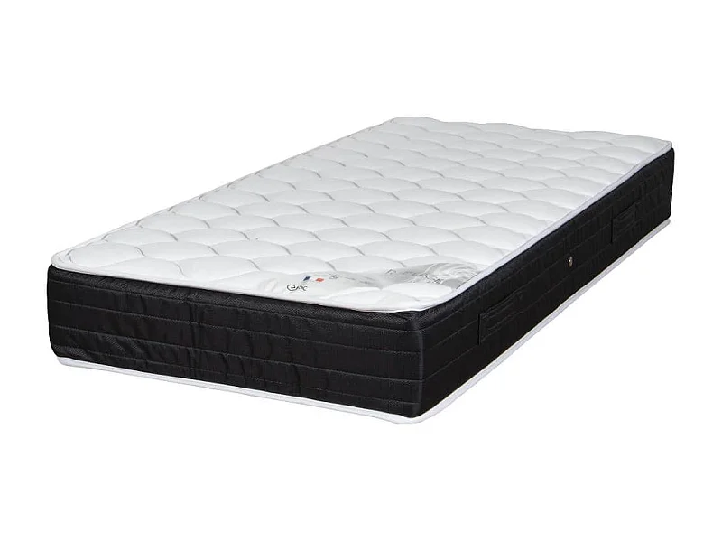 Matelas 90x190 Ramage - Ressorts ensachés - Hauteur 24 cm - 3 zones - Soutien ferme