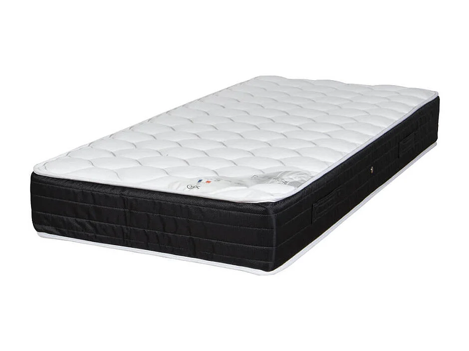 Matelas 90x190 Ramage - Ressorts ensachés - Hauteur 24 cm - 3 zones - Soutien ferme