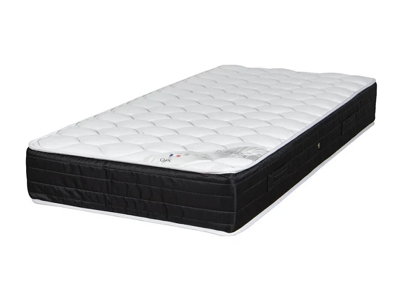 Matelas 90x190 Ramage - Ressorts ensachés - Hauteur 24 cm - 3 zones - Soutien ferme