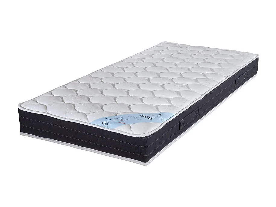 Matelas 80x190 Rubis - Ressorts - Hauteur 21 cm - Soutien très ferme