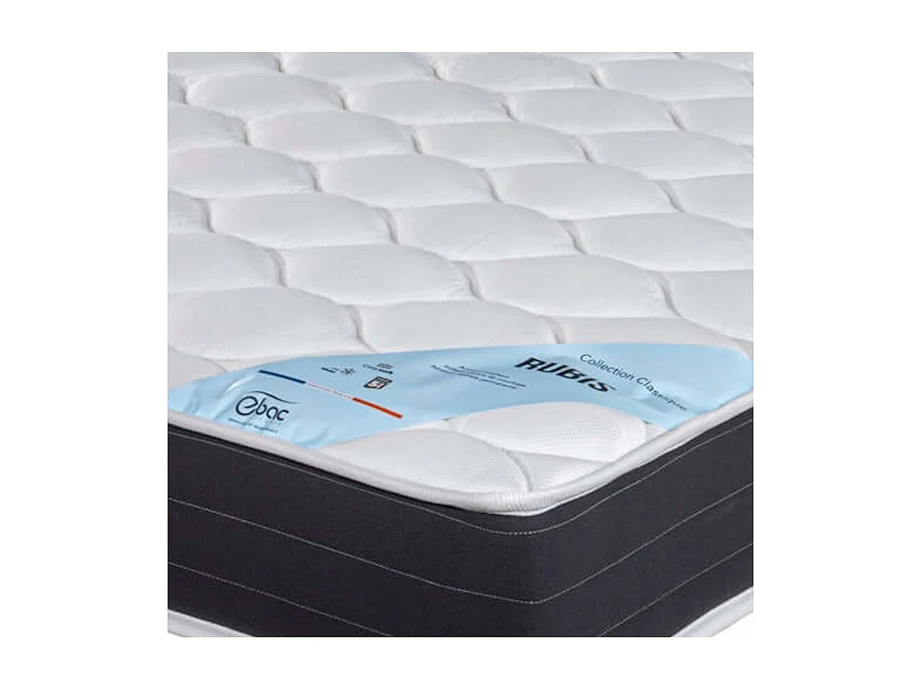 Matelas 80x190 Rubis - Ressorts - Hauteur 21 cm - Soutien très ferme