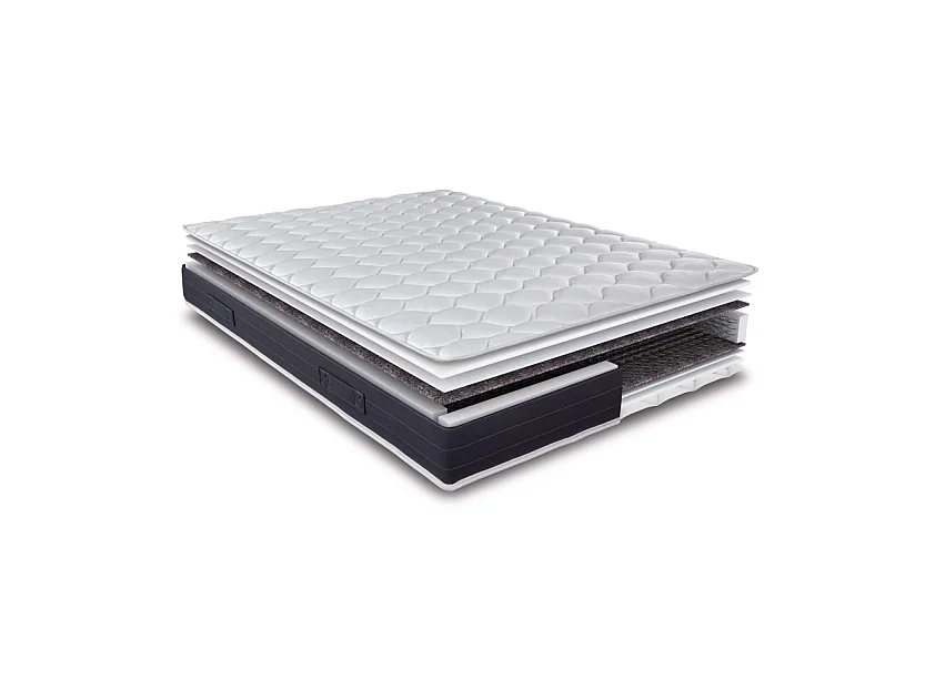 Matelas 80x190 Rubis - Ressorts - Hauteur 21 cm - Soutien très ferme