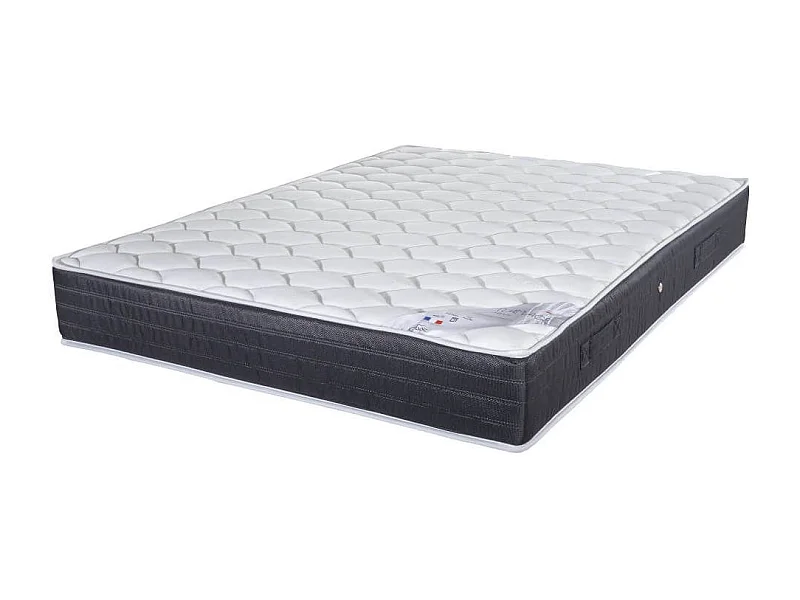 Matelas 160x200 Ramage - Ressorts ensachés - Hauteur 24 cm - 3 zones - Soutien ferme