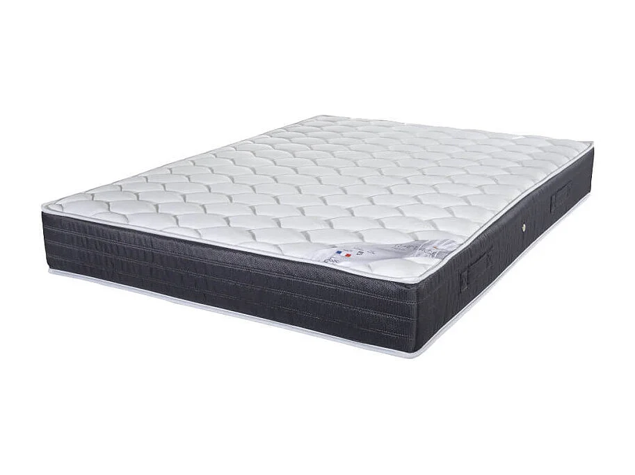 Matelas 160x200 Ramage - Ressorts ensachés - Hauteur 24 cm - 3 zones - Soutien ferme