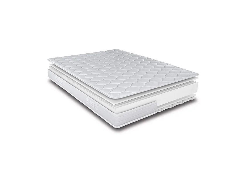 Matelas 80x200 Montana - Mousse - Hauteur 18 cm - 3 zones - Soutien medium