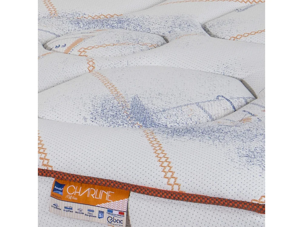 Matelas 160x200 Charline - Ressorts ensachés - Hauteur 26 cm - Soutien medium