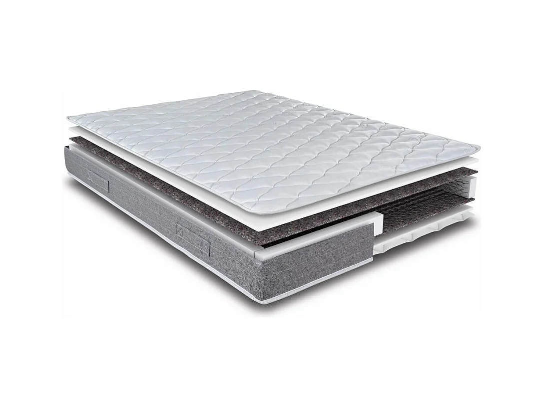 Matelas 120x190 Ryad - Ressorts - Hauteur 21 cm - Soutien très ferme