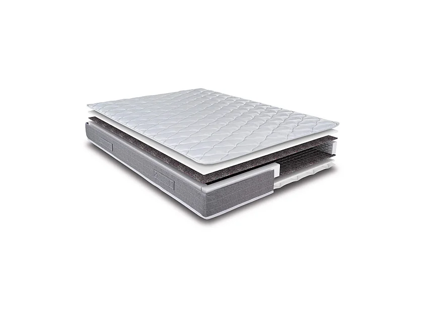 Matelas 120x190 Ryad - Ressorts - Hauteur 21 cm - Soutien très ferme
