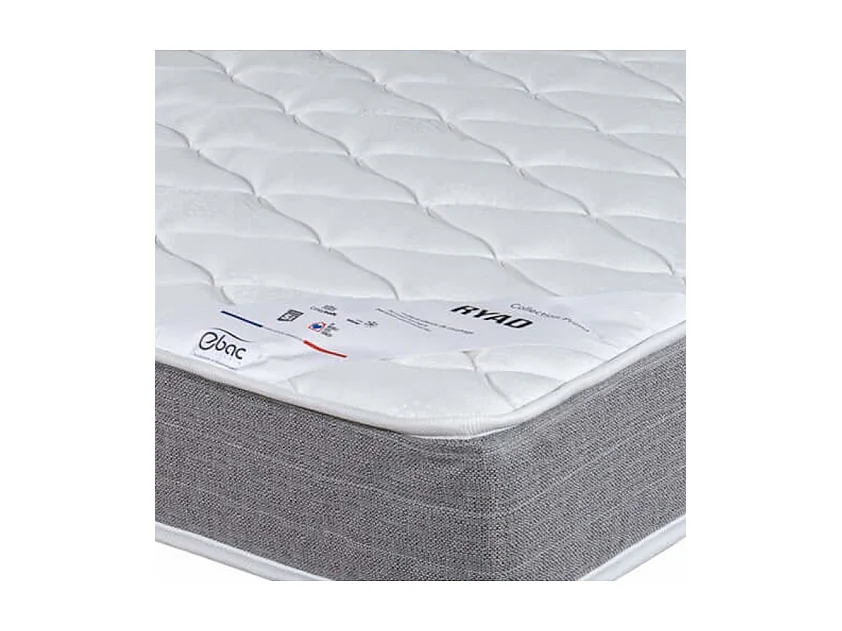 Matelas 120x190 Ryad - Ressorts - Hauteur 21 cm - Soutien très ferme