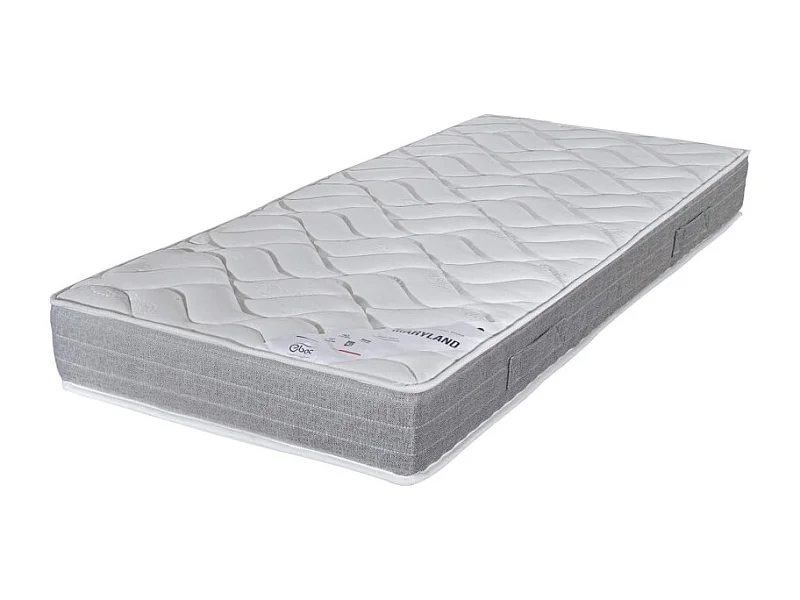 Matelas 90x200 Maryland - Mousse - Hauteur 20 cm - 3 zones - Soutien ferme