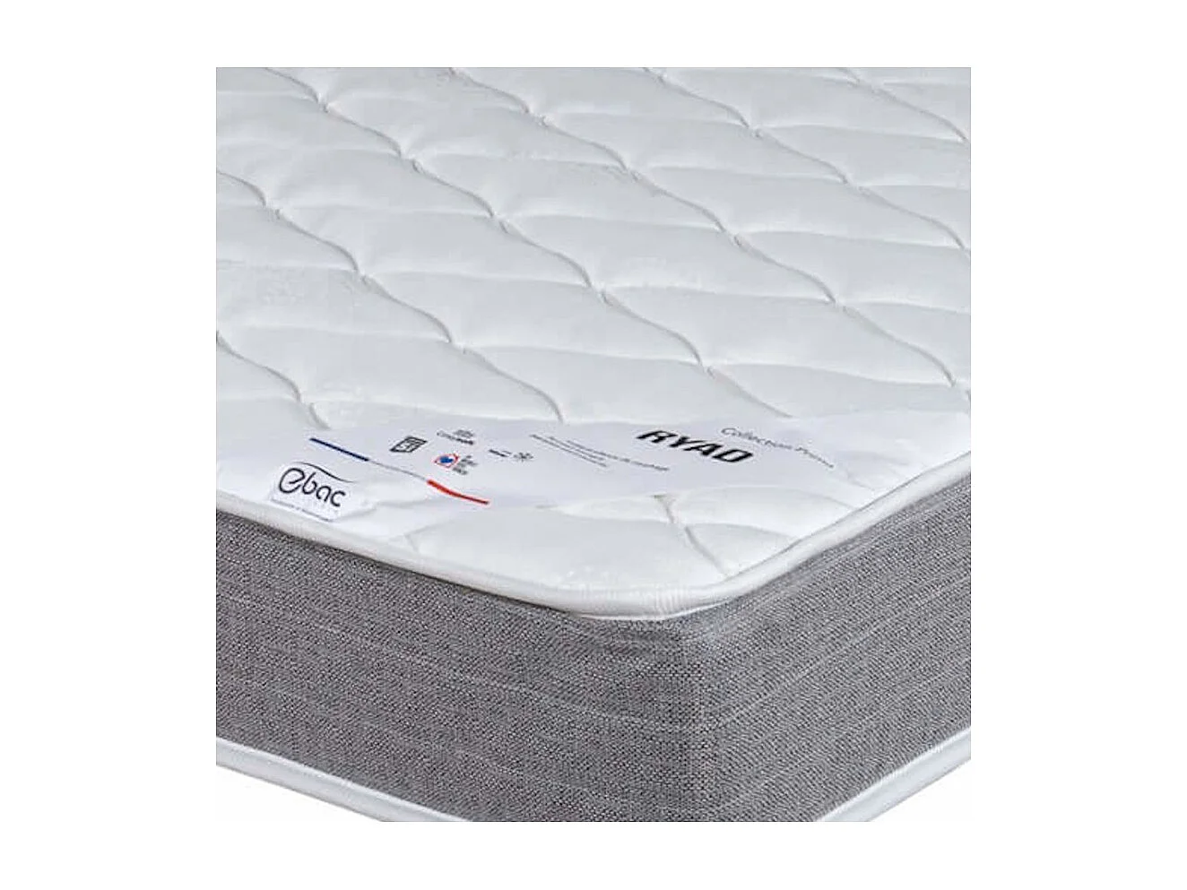 Matelas 80x190 Ryad - Ressorts - Hauteur 21 cm - Soutien très ferme