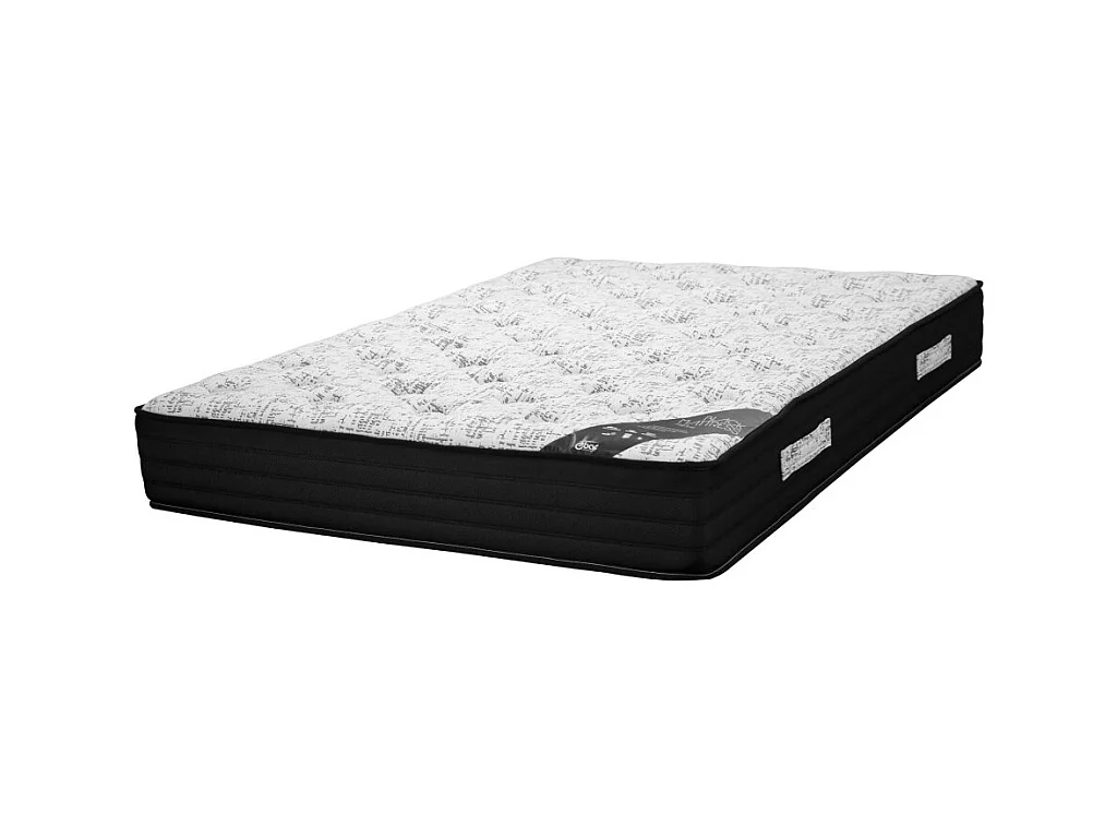 Matelas 160x200 Black Mattress - Ressorts - Hauteur 25 cm - Soutien très ferme