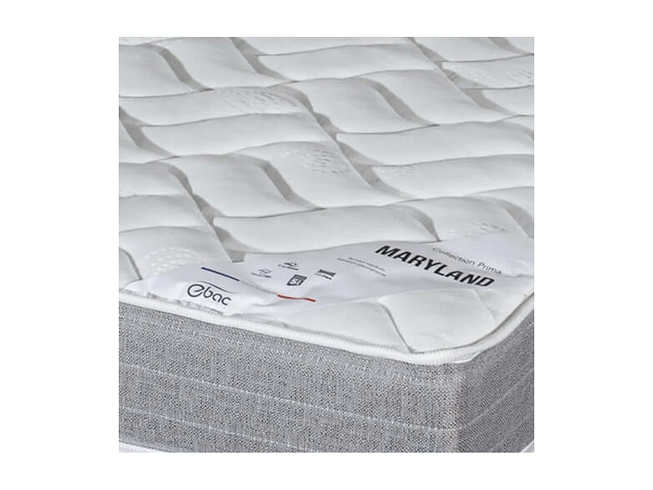 Matelas 80x200 Maryland - Mousse - Hauteur 20 cm - 3 zones - Soutien ferme