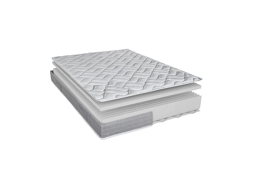 Matelas 80x200 Maryland - Mousse - Hauteur 20 cm - 3 zones - Soutien ferme