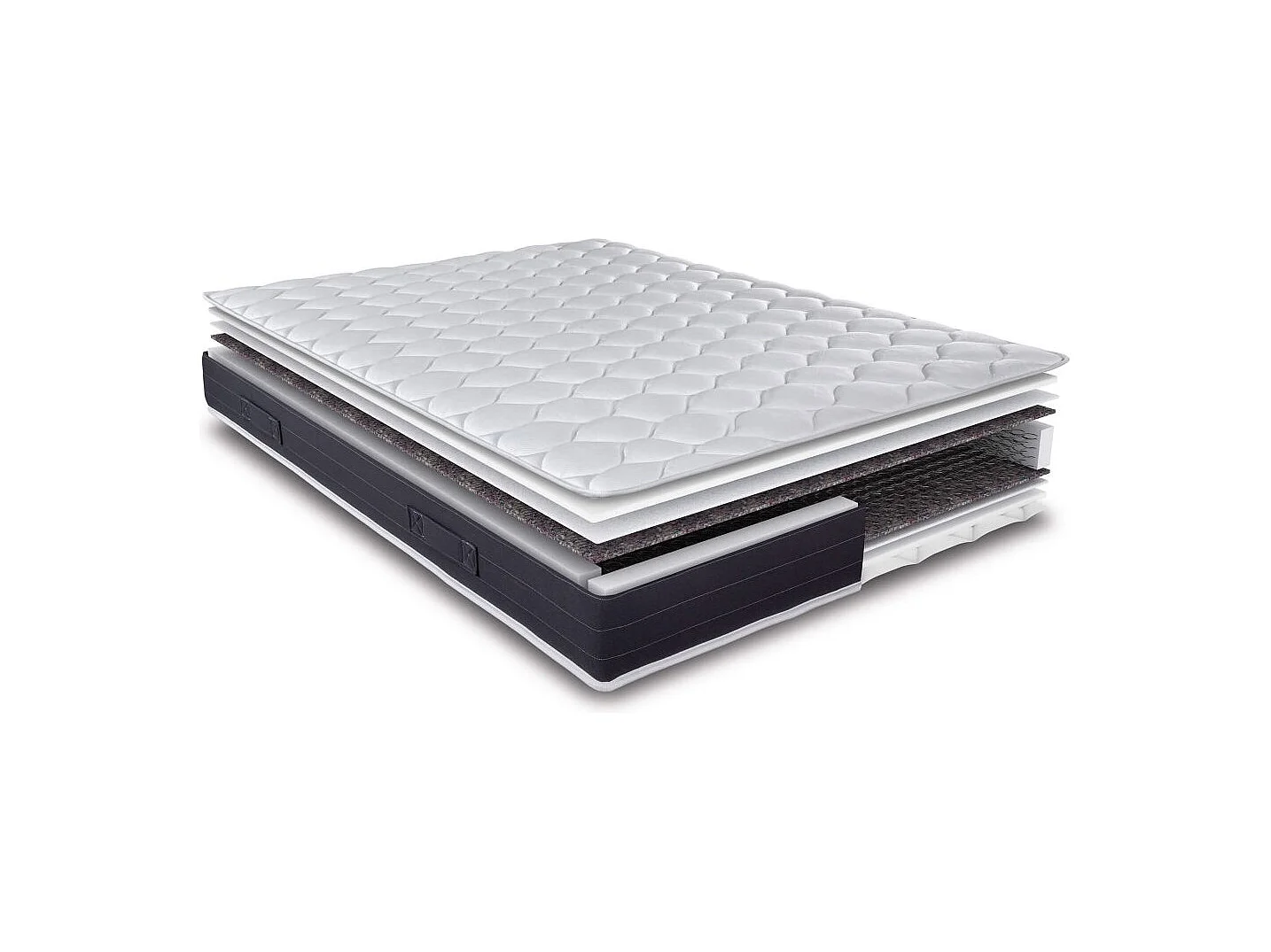 Matelas 90x190 Rubis - Ressorts - Hauteur 21 cm - Soutien très ferme