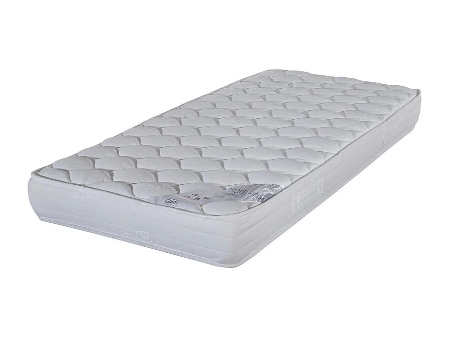 Matelas 90x200 Montana - Mousse - Hauteur 18 cm - 3 zones - Soutien medium