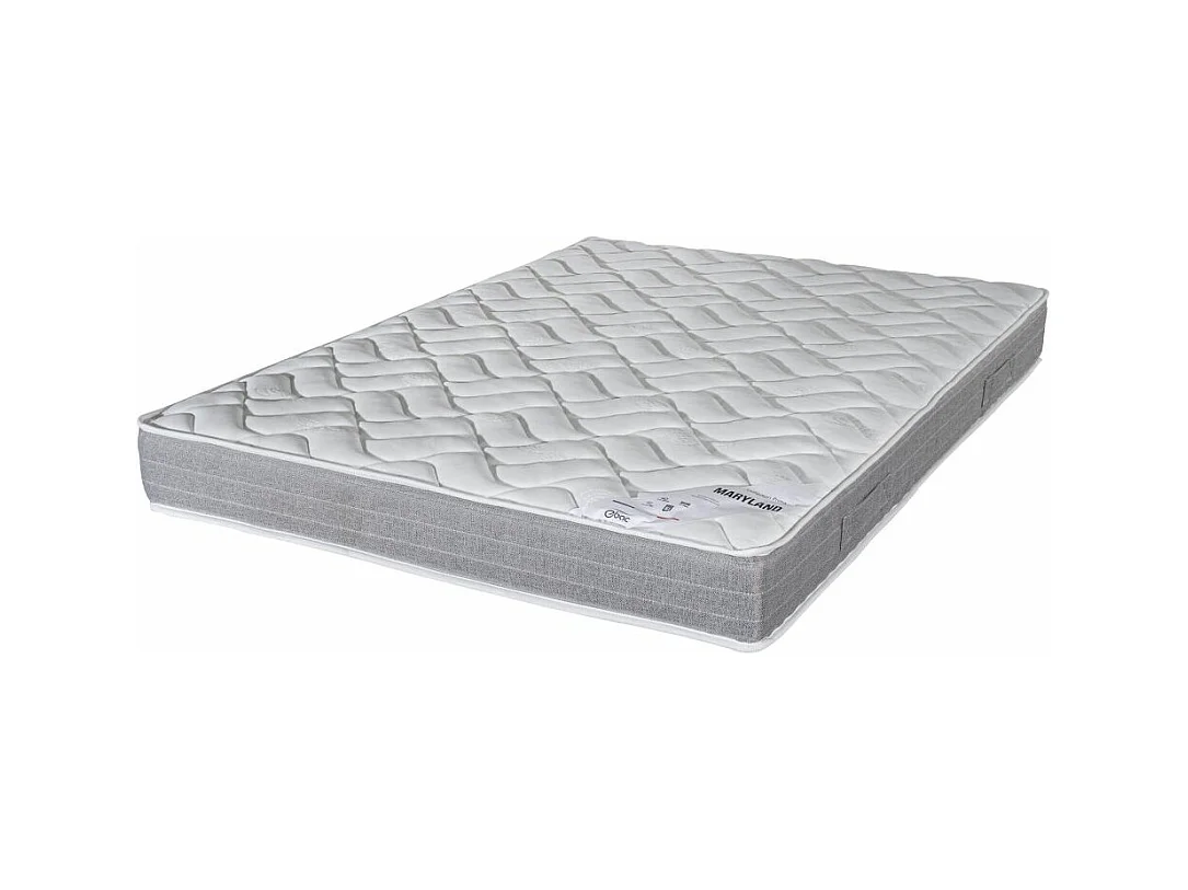 Matelas 140x190 Maryland - Mousse - Hauteur 20 cm - 3 zones - Soutien ferme