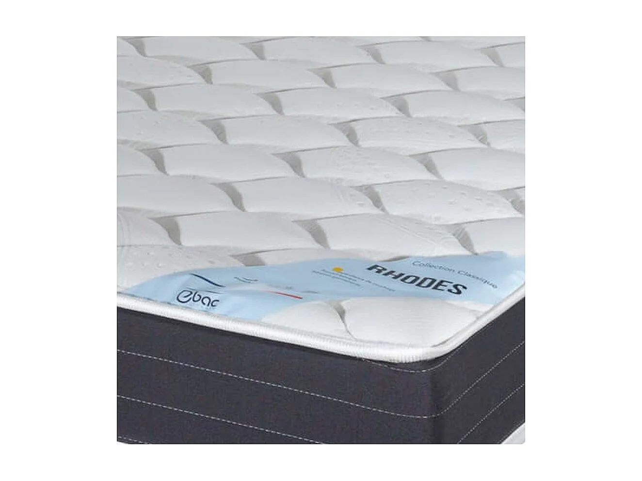 Matelas 90x190 Rhodes - Ressorts ensachés - Hauteur 24 cm - Soutien ferme